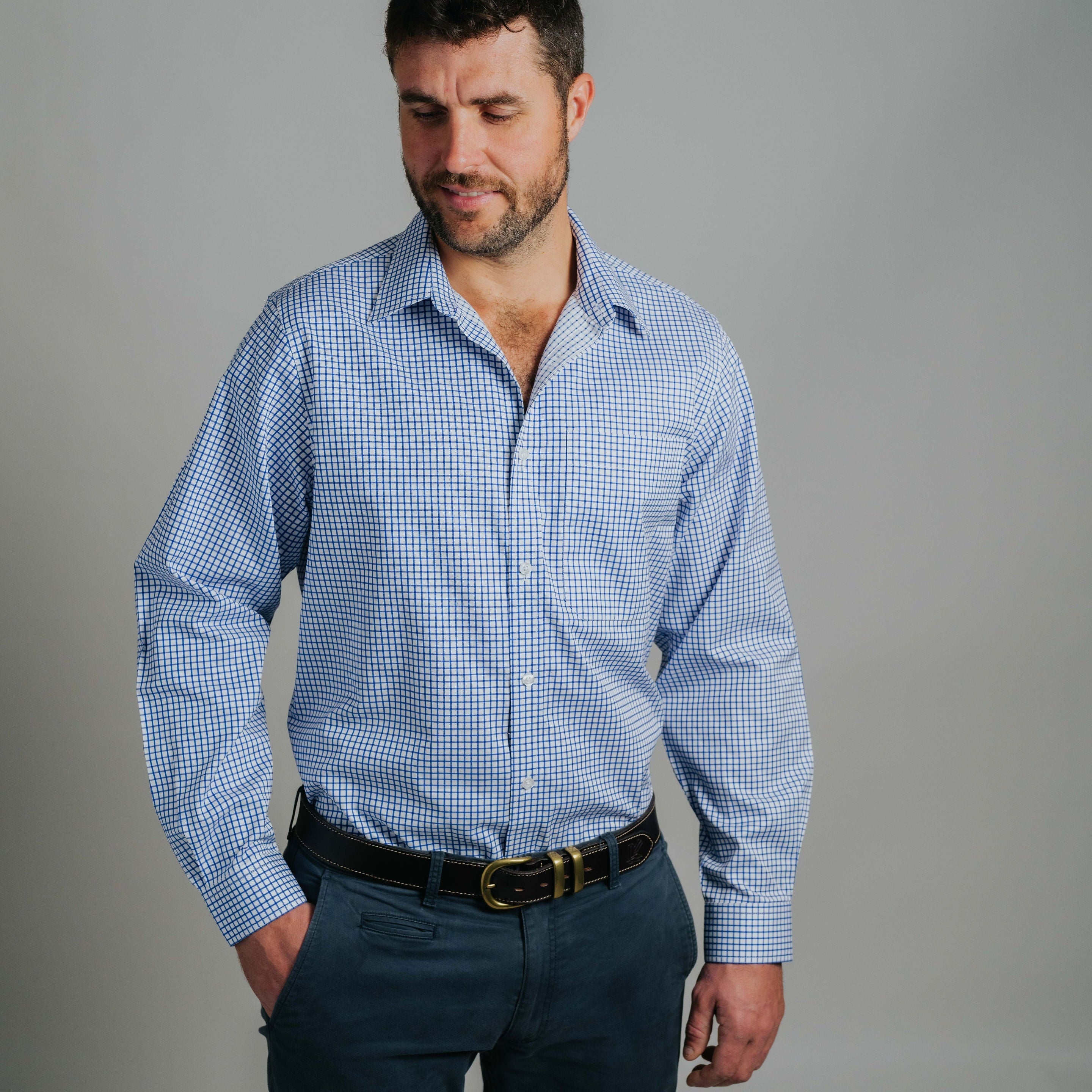 Boomba Fine Navy Check