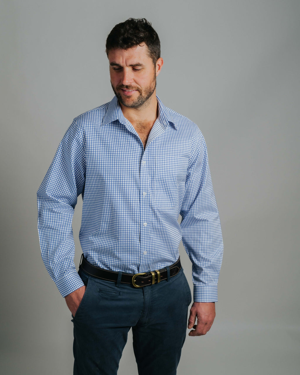 Boomba Fine Navy Check