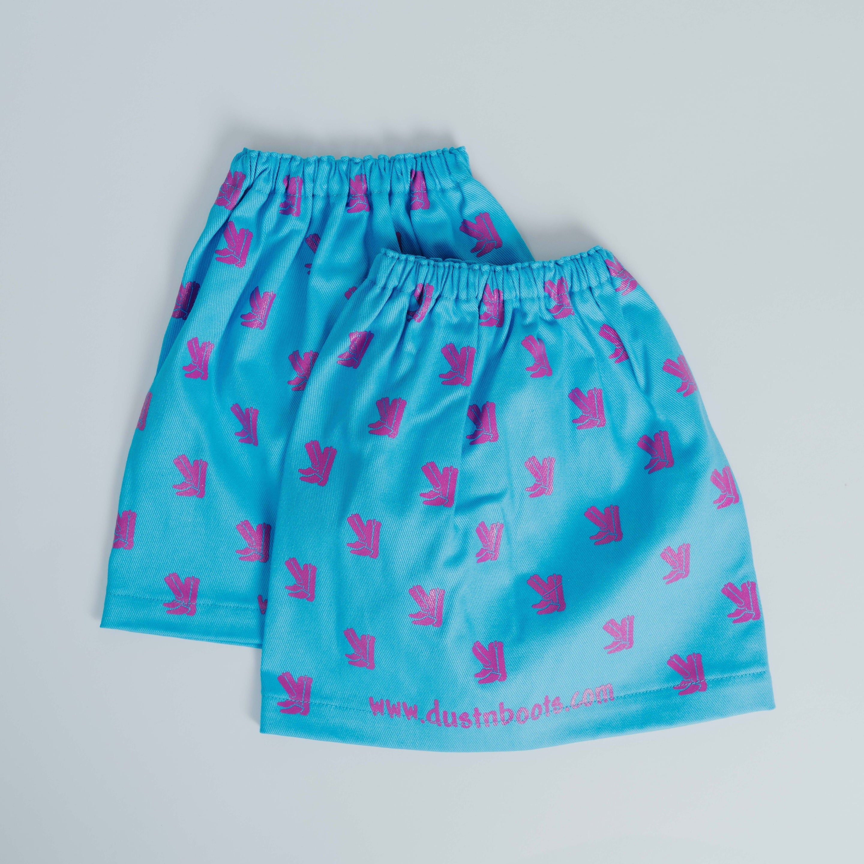 Boot Covers - Aqua/Pink