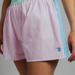 Boxer Shorts - Pink & Aqua Stripe