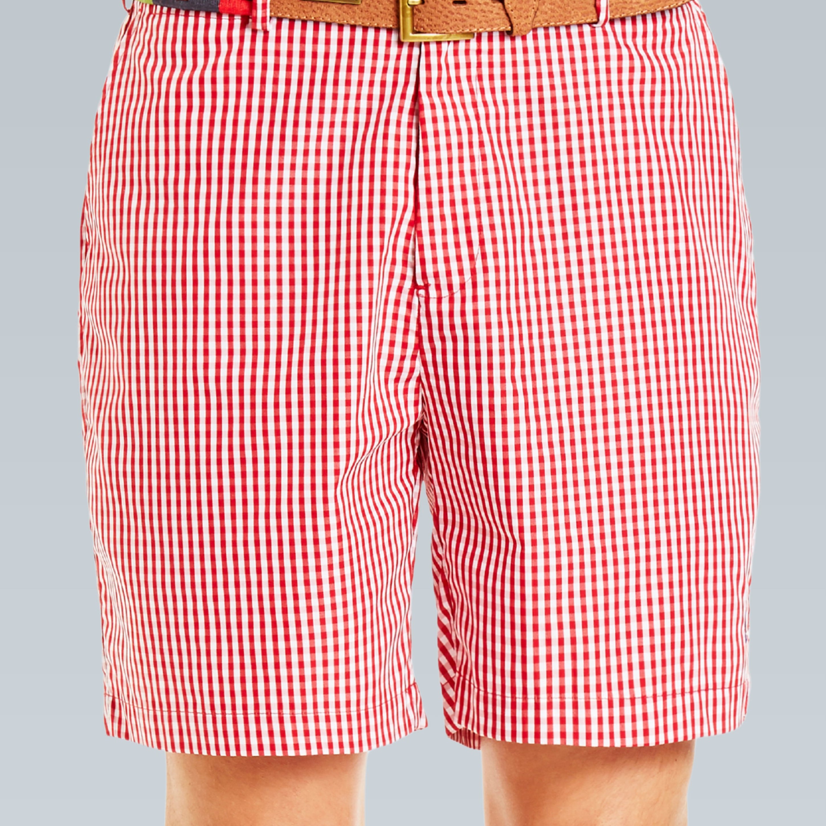 Casual Shorts B-Red Gingham Check