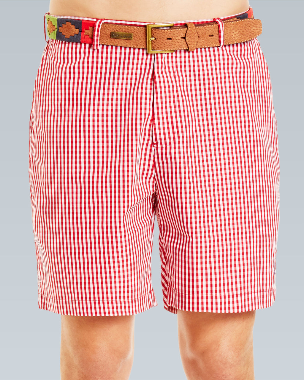 Casual Shorts B-Red Gingham Check
