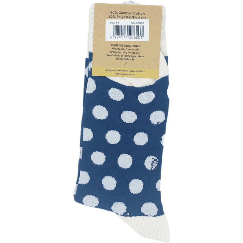 Circles In Blue Socks