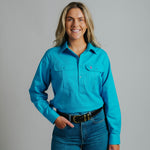 Cleland Aqua Work Shirts