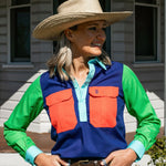 Cleland Cobalt Multi Work Shirt