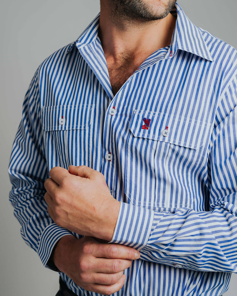 Cleland Cobalt Stripe