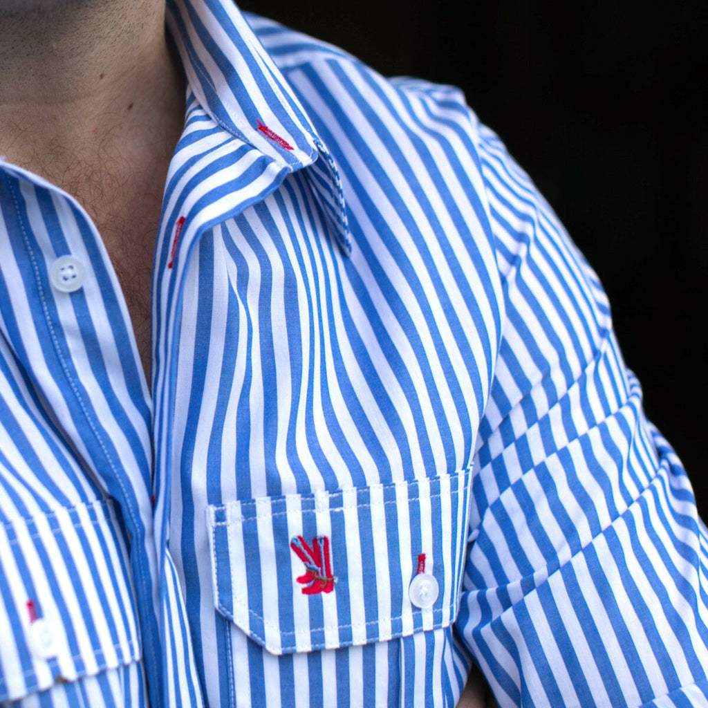 Cleland Cobalt Stripe
