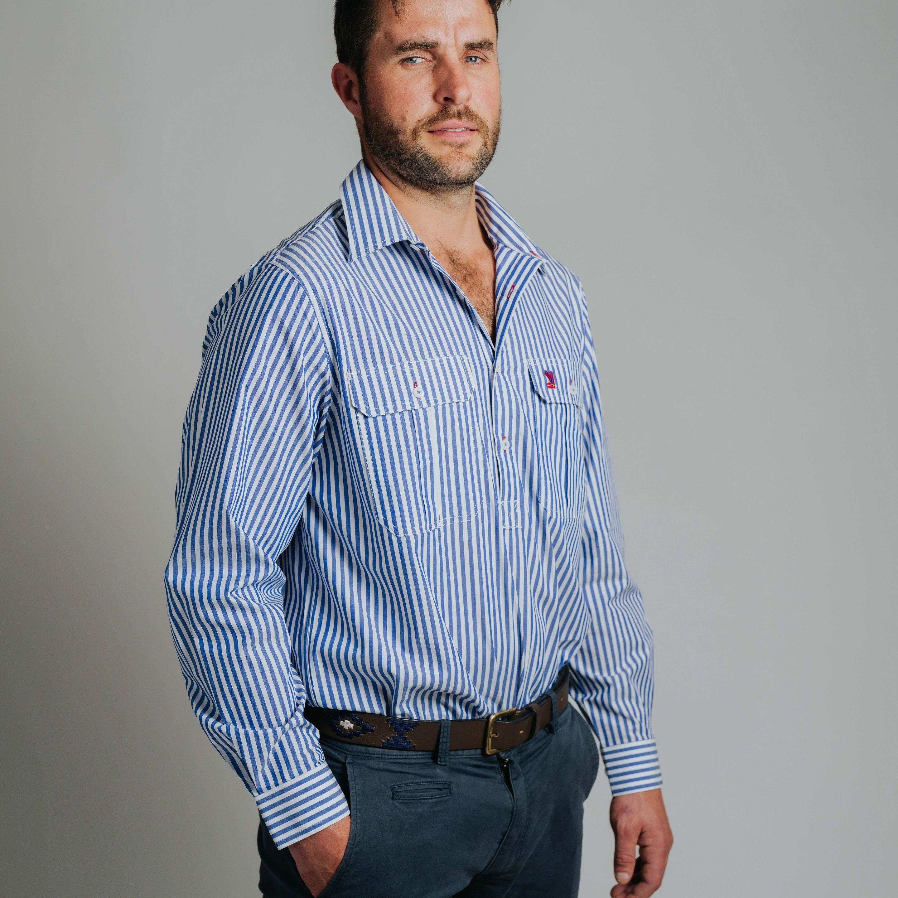 Cleland Cobalt Stripe