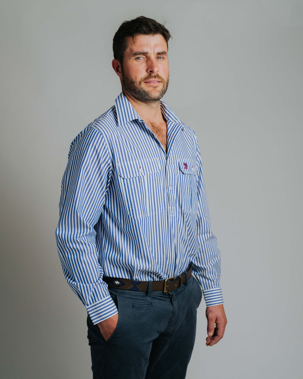 Cleland Cobalt Stripe