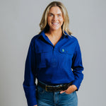Cleland Cobalt Work Shirts