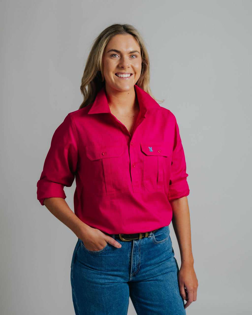 Cleland Fuchsia Work Shirts