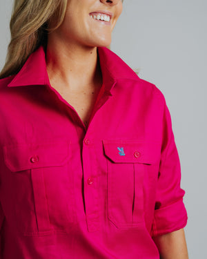 Cleland Fuchsia Work Shirts
