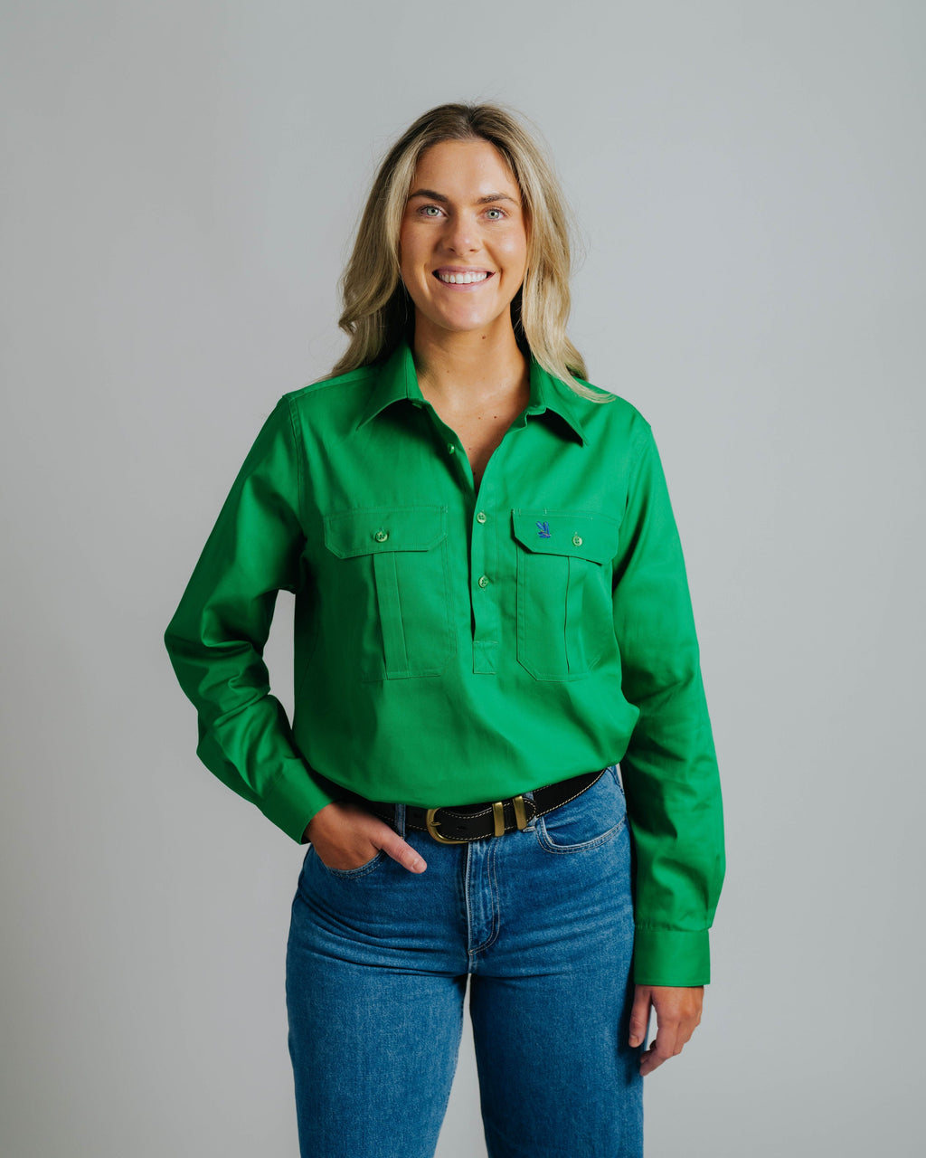 Cleland Green Work Shirts