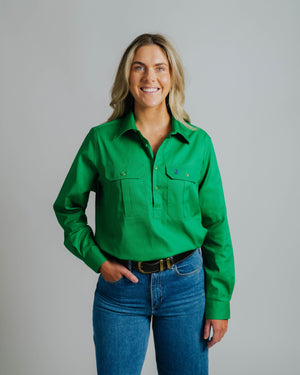Cleland Green Work Shirts