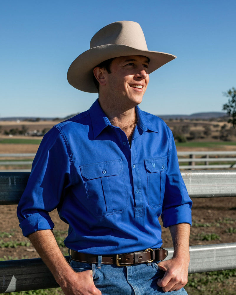 Cleland Jacaranda Work Shirt - Mid Weight