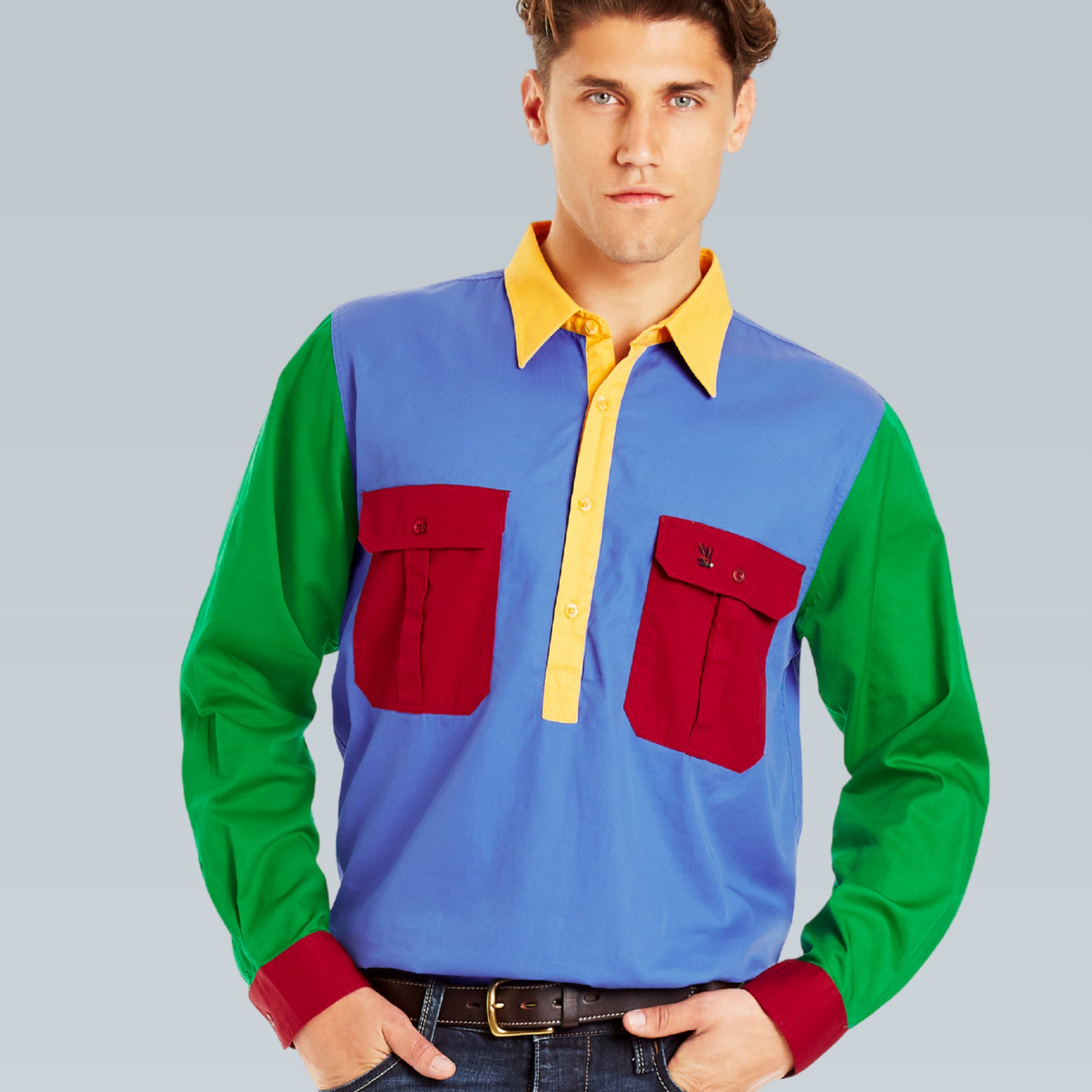 Cleland Multi Colour Work Shirt