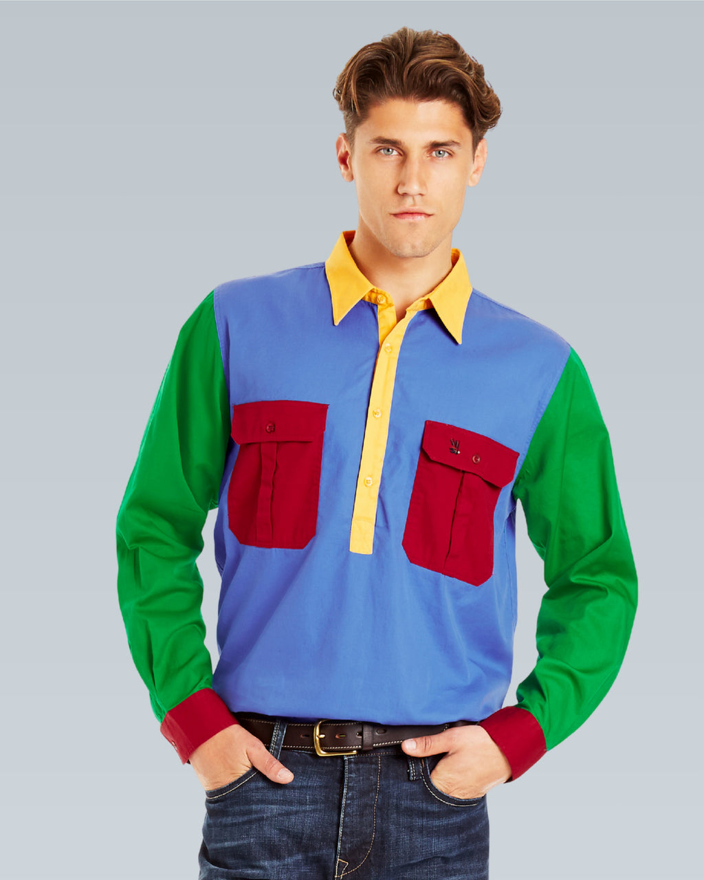 Cleland Multi Colour Work Shirt