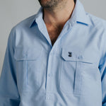 Cleland Oxford Blue Work Shirt