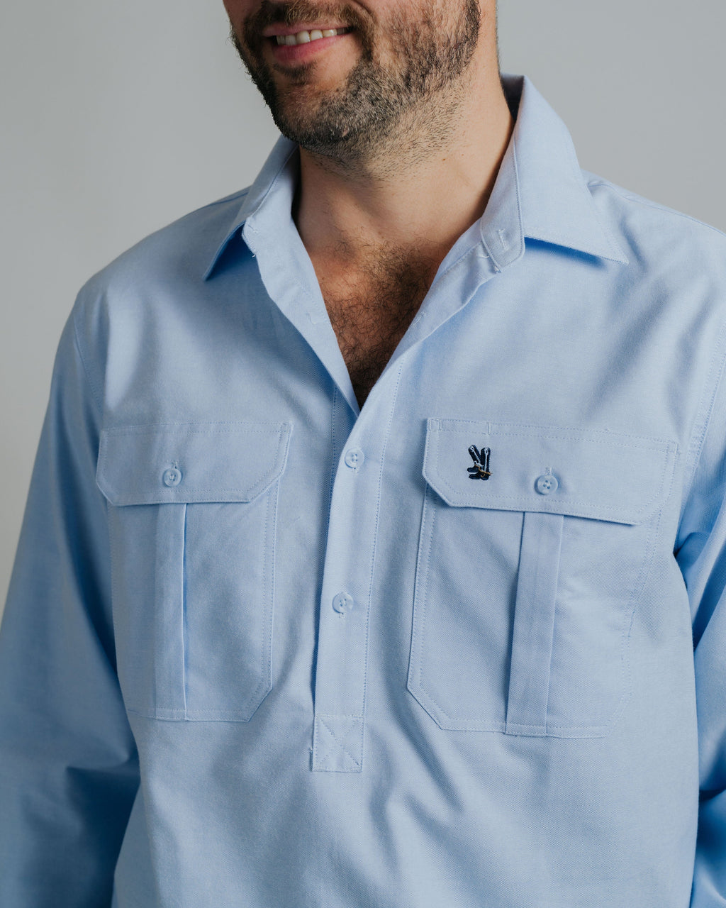 Cleland Oxford Blue Work Shirt