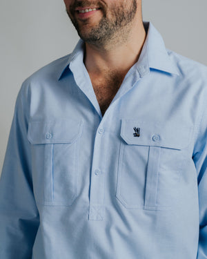 Cleland Oxford Blue Work Shirt