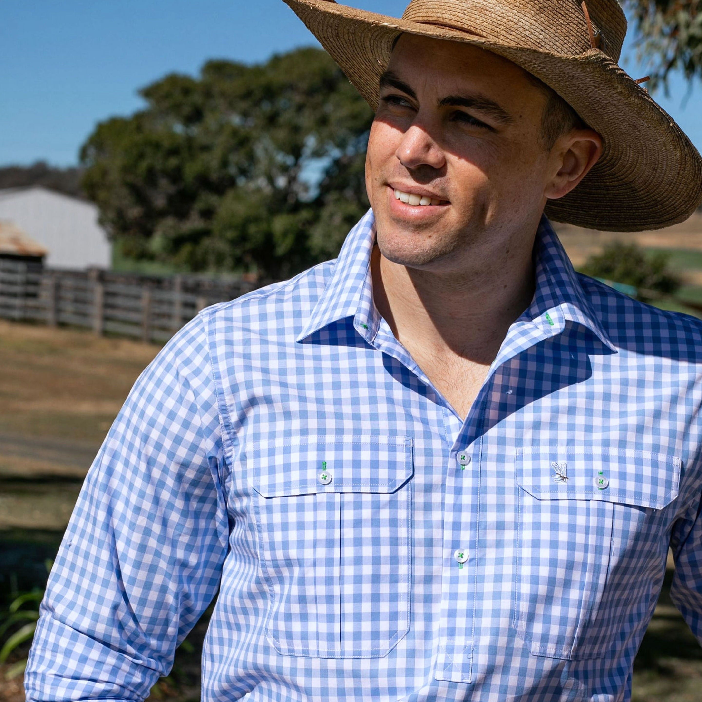 Cleland Pale Blue Check