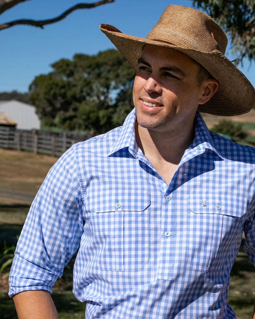 Cleland Pale Blue Check