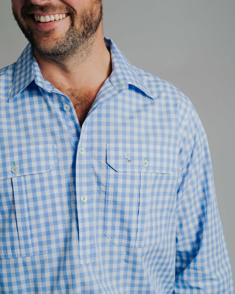 Cleland Pale Blue Check