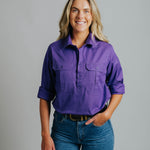 Cleland Purple Work Shirts