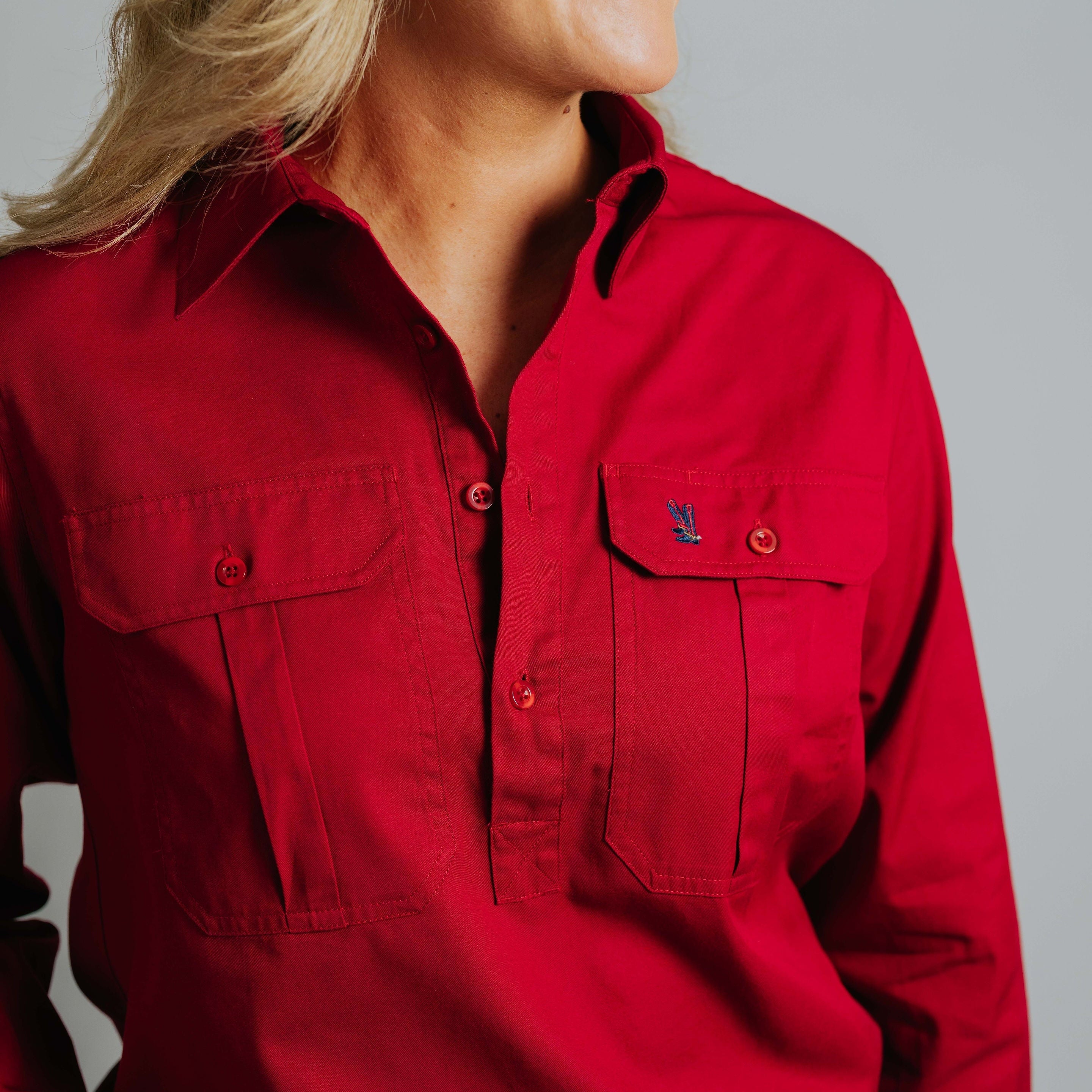 Cleland Red Work Shirt