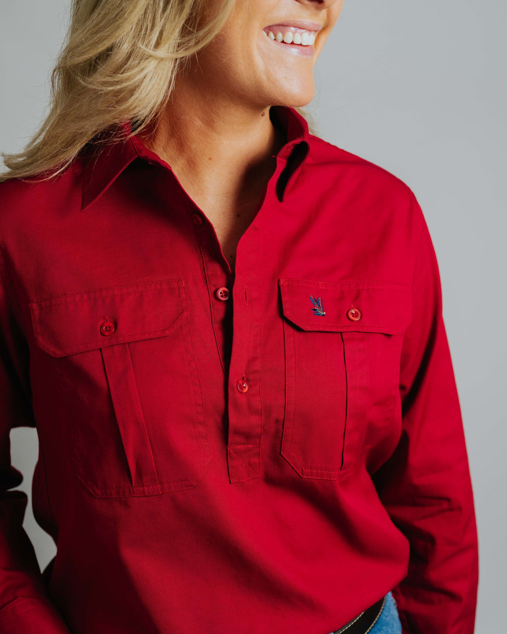 Cleland Red Work Shirt