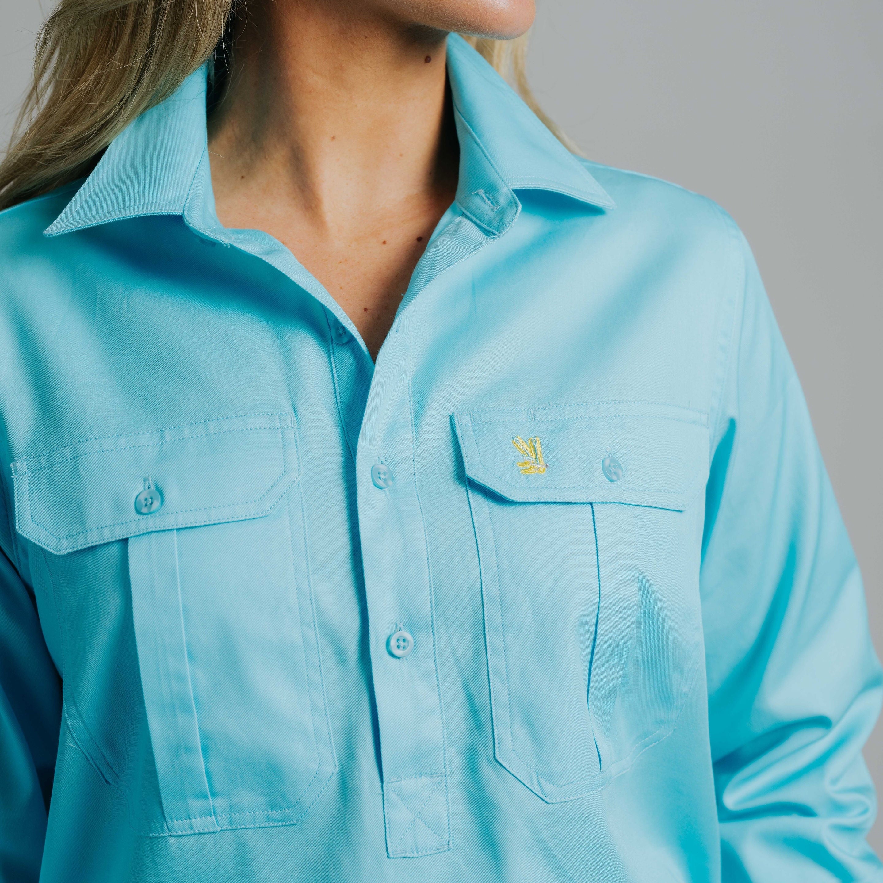 Cleland Turquoise Work Shirt