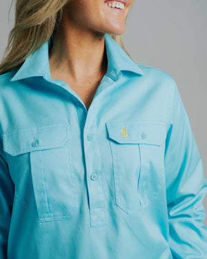 Cleland Turquoise Work Shirt
