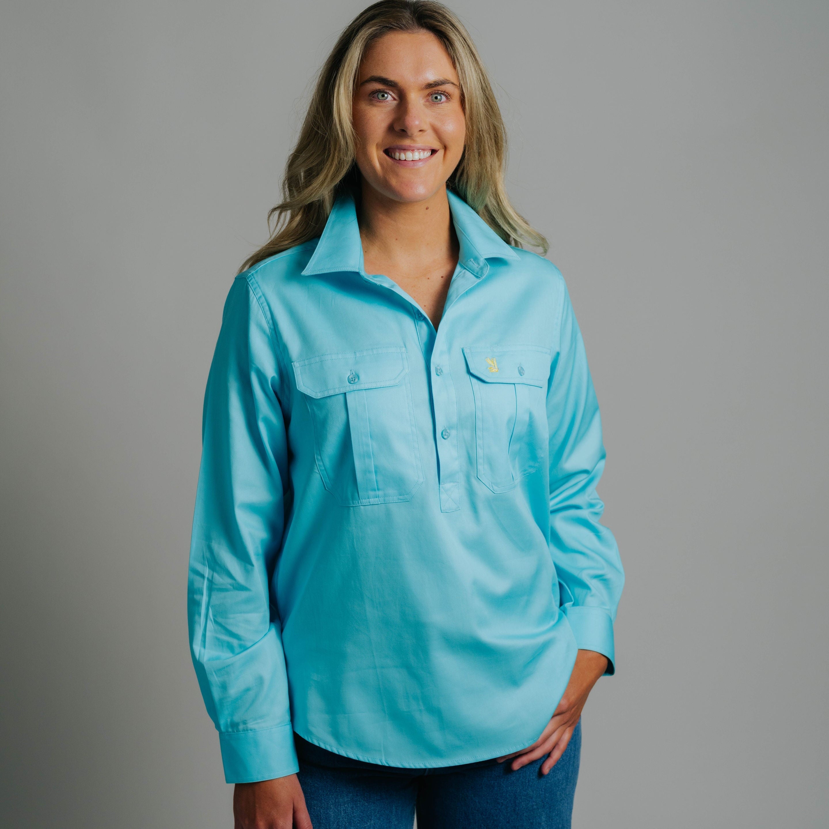 Cleland Turquoise Work Shirt