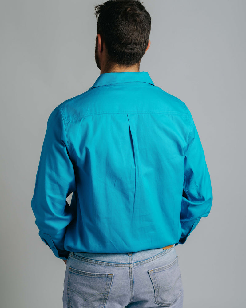 Cleland Work Shirt - Aqua