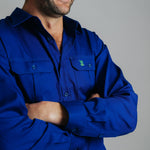 Cleland Work Shirt - Cobalt