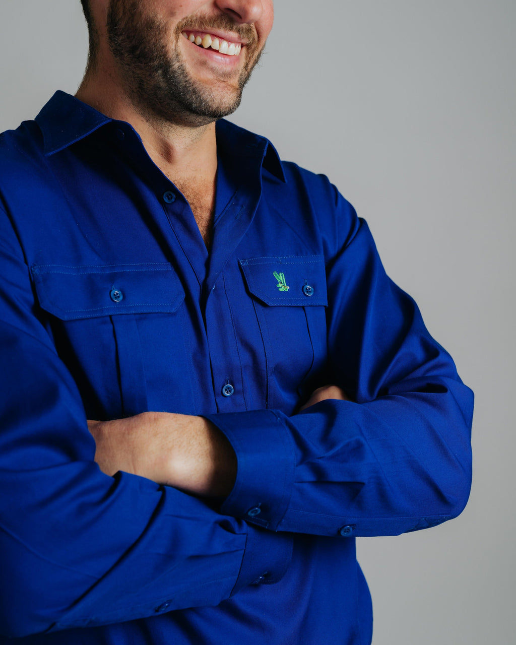 Cleland Work Shirt - Cobalt