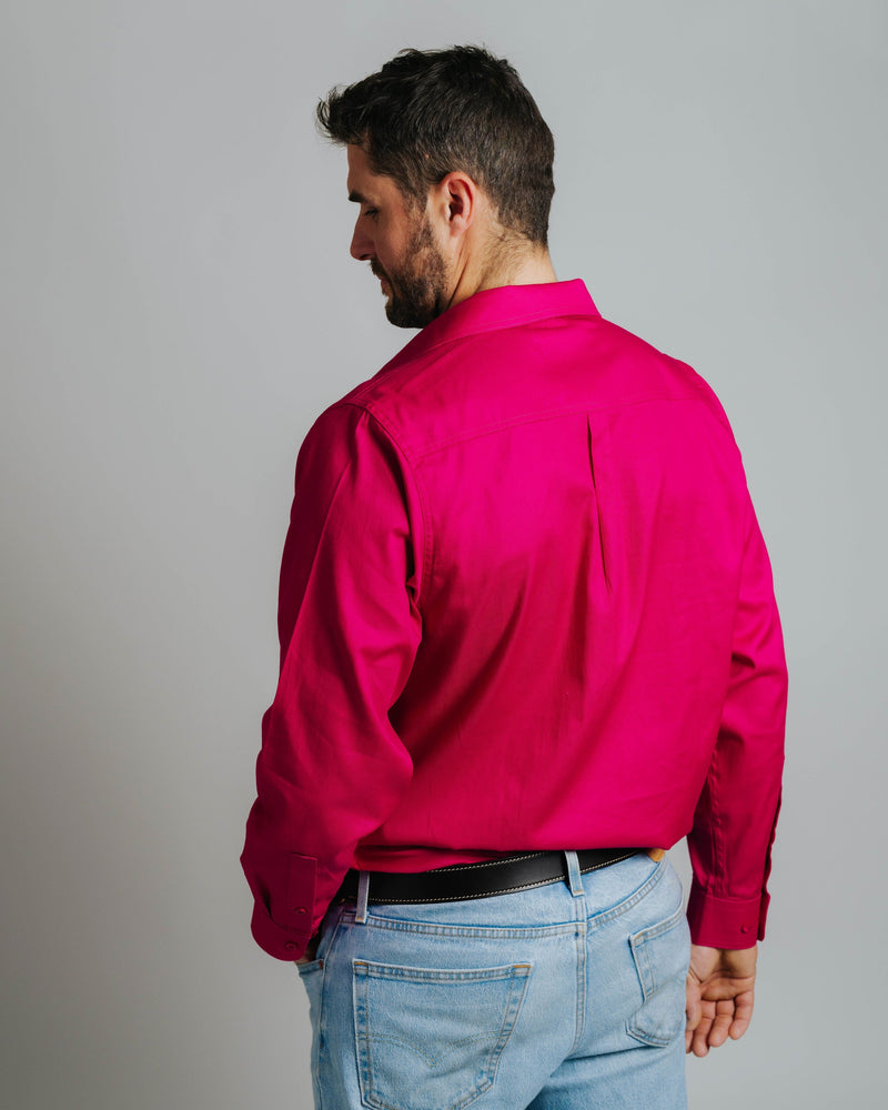 Cleland Work Shirt - Fuchsia