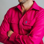 Cleland Work Shirt - Fuchsia