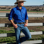 Cleland Work Shirt - Jacaranda