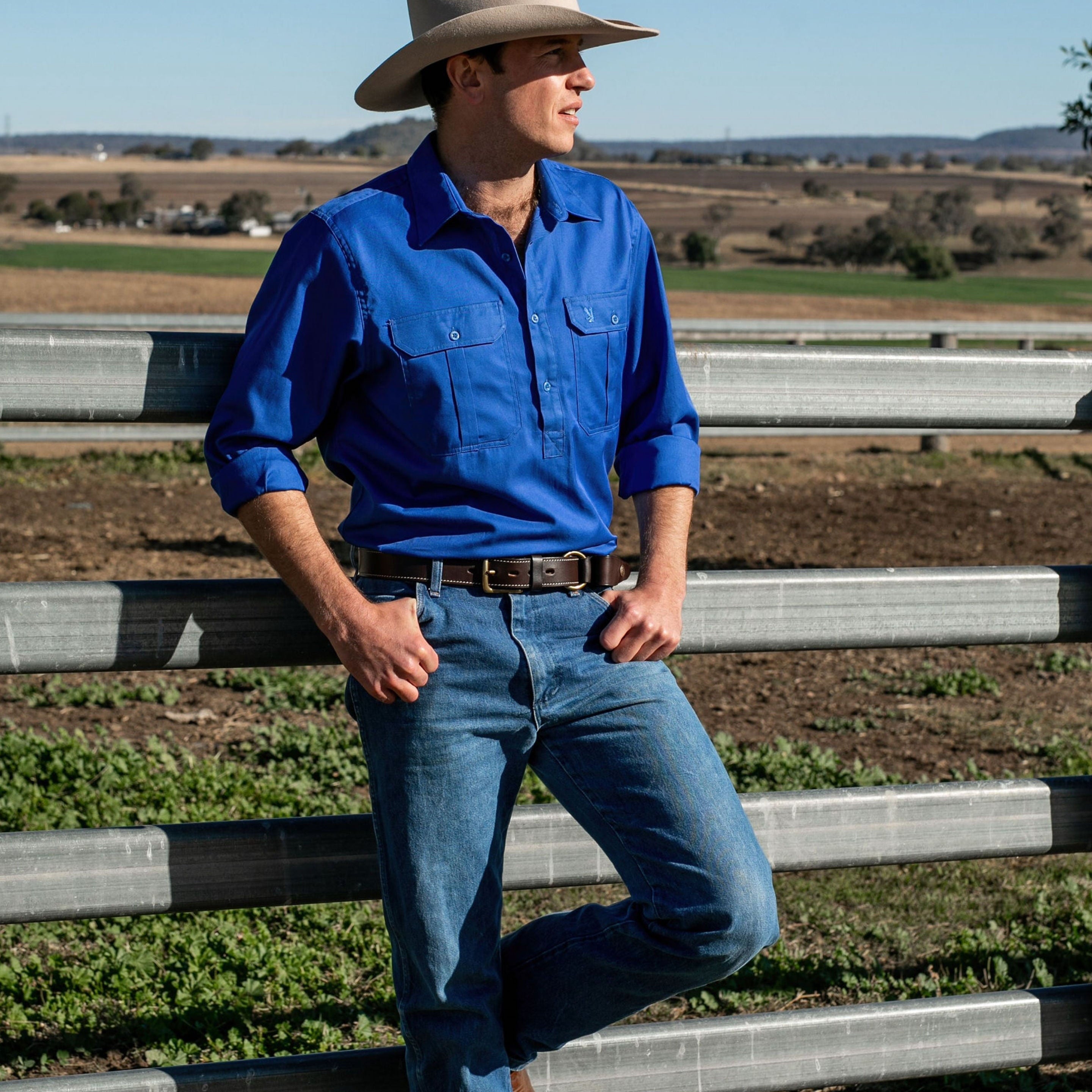 Cleland Work Shirt - Jacaranda