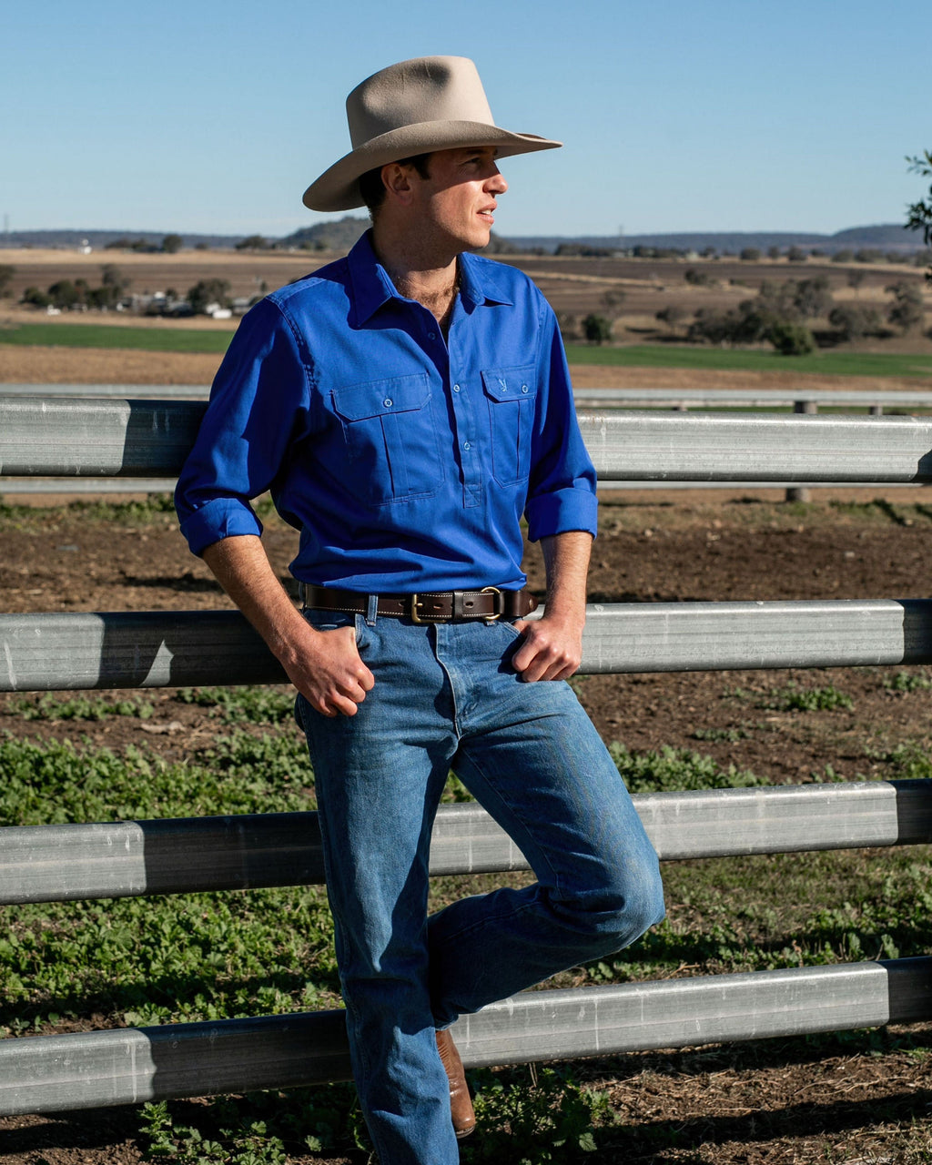 Cleland Work Shirt - Jacaranda