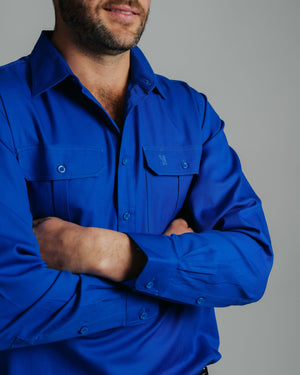 Cleland Work Shirt - Jacaranda