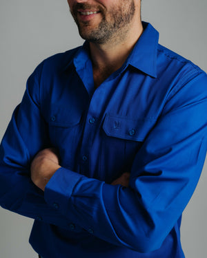 Cleland Work Shirt - Jacaranda