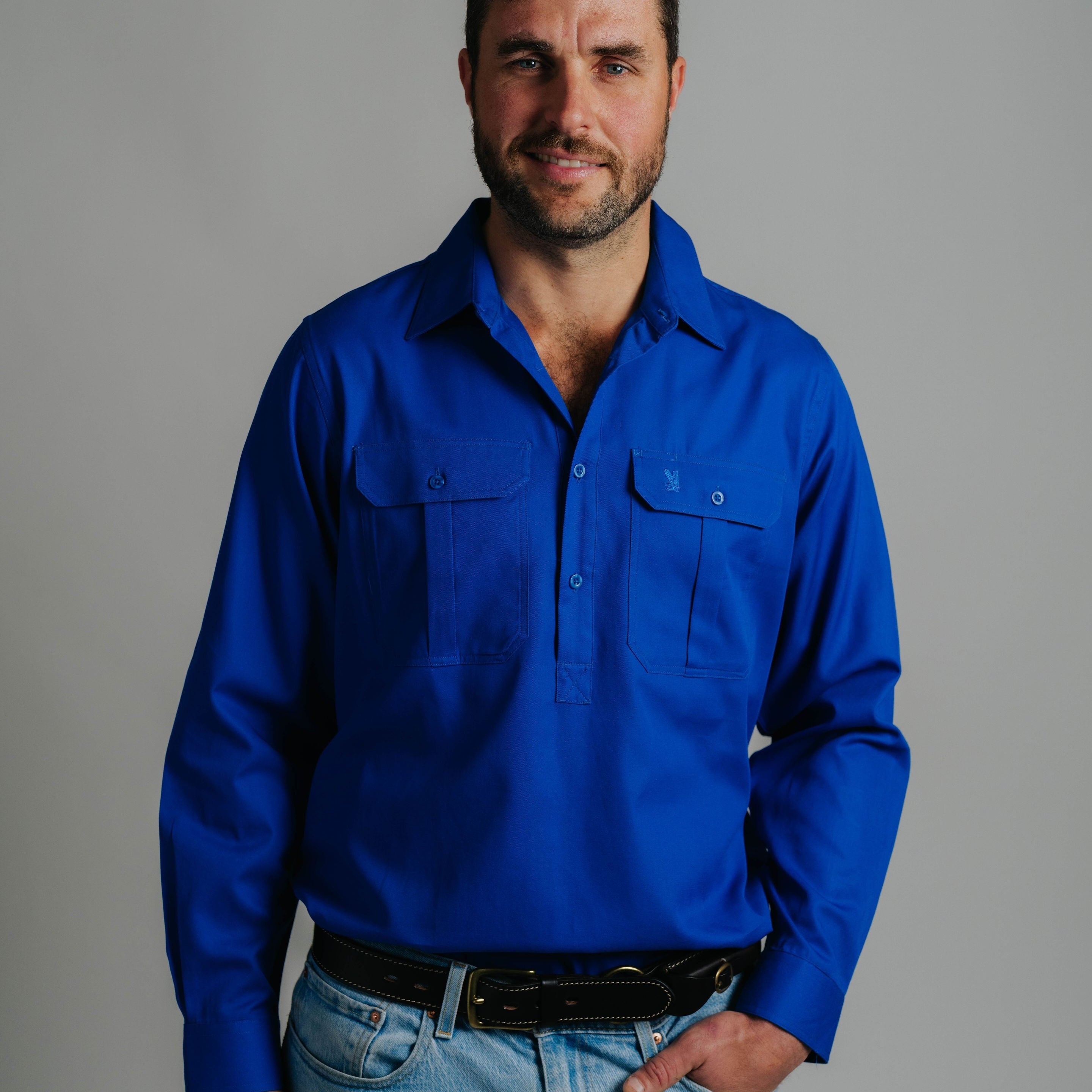 Cleland Work Shirt - Jacaranda