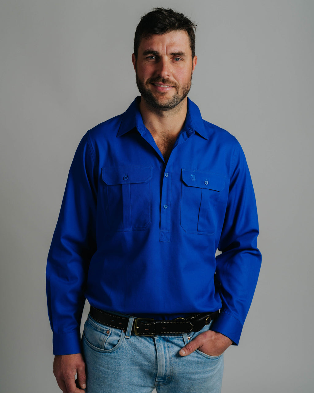 Cleland Work Shirt - Jacaranda