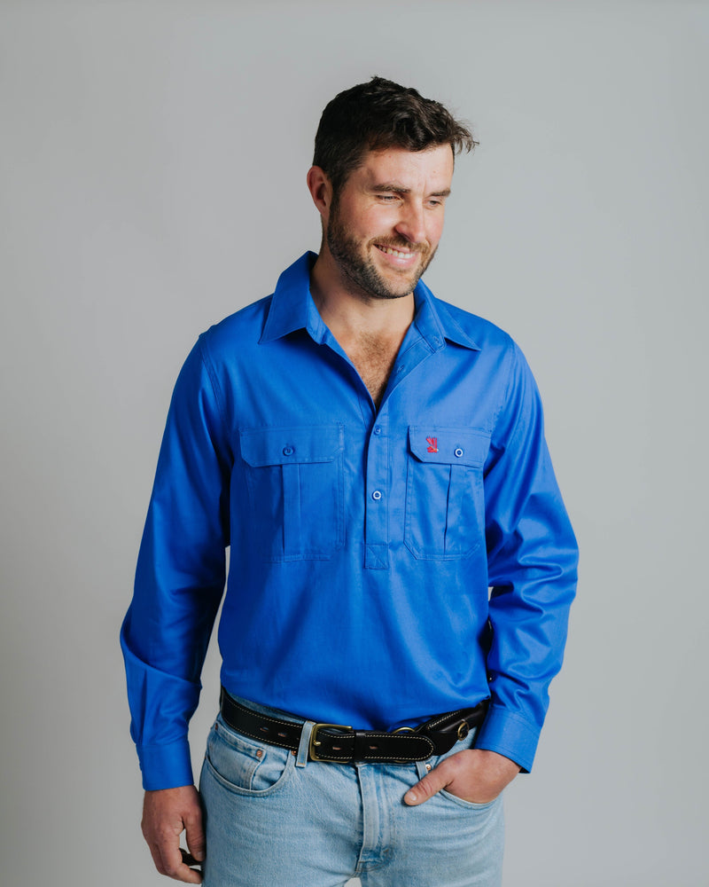 Cleland Work Shirt - Ocean