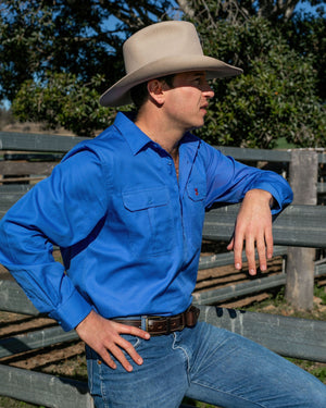 Cleland Work Shirt - Ocean
