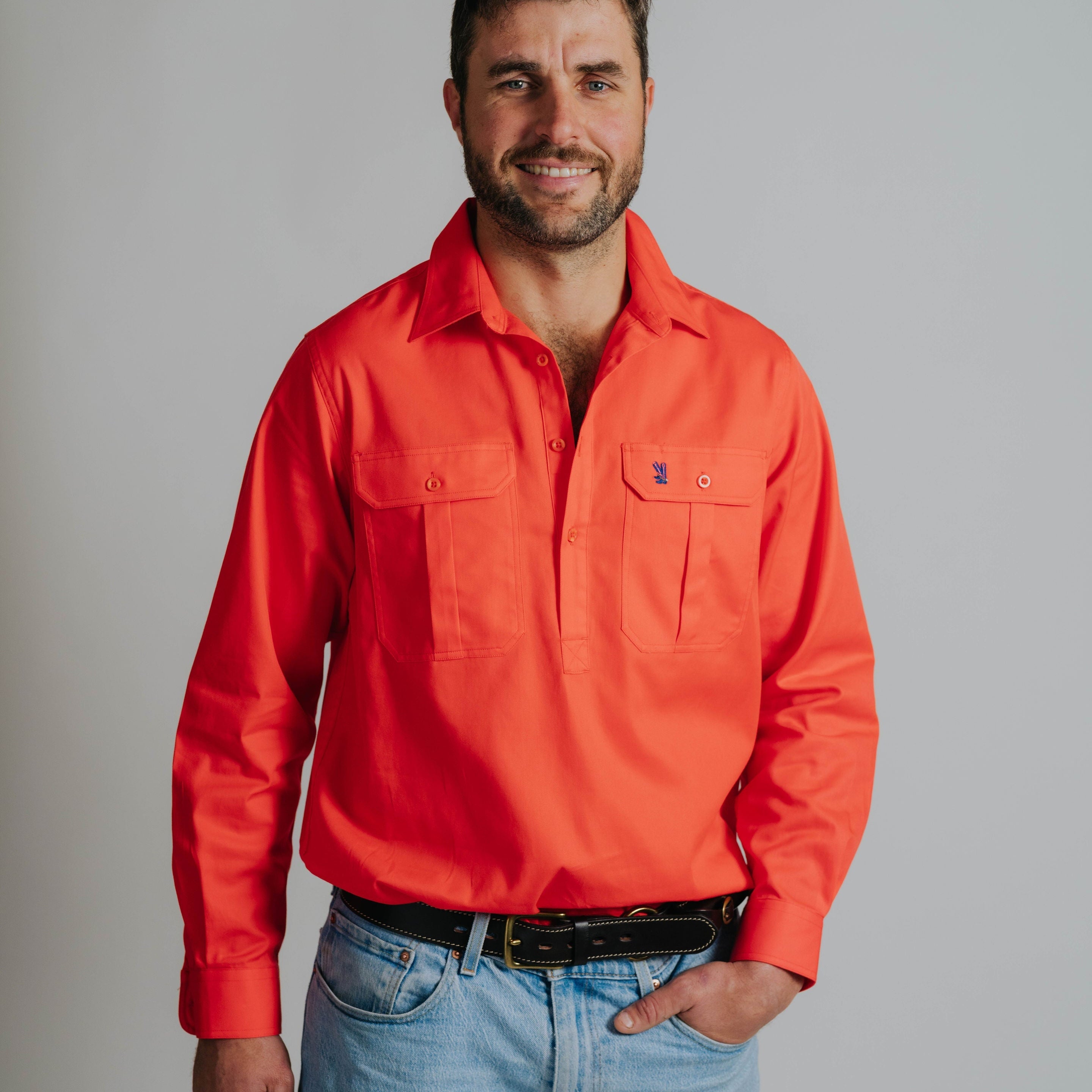 Cleland Work Shirt - Peach