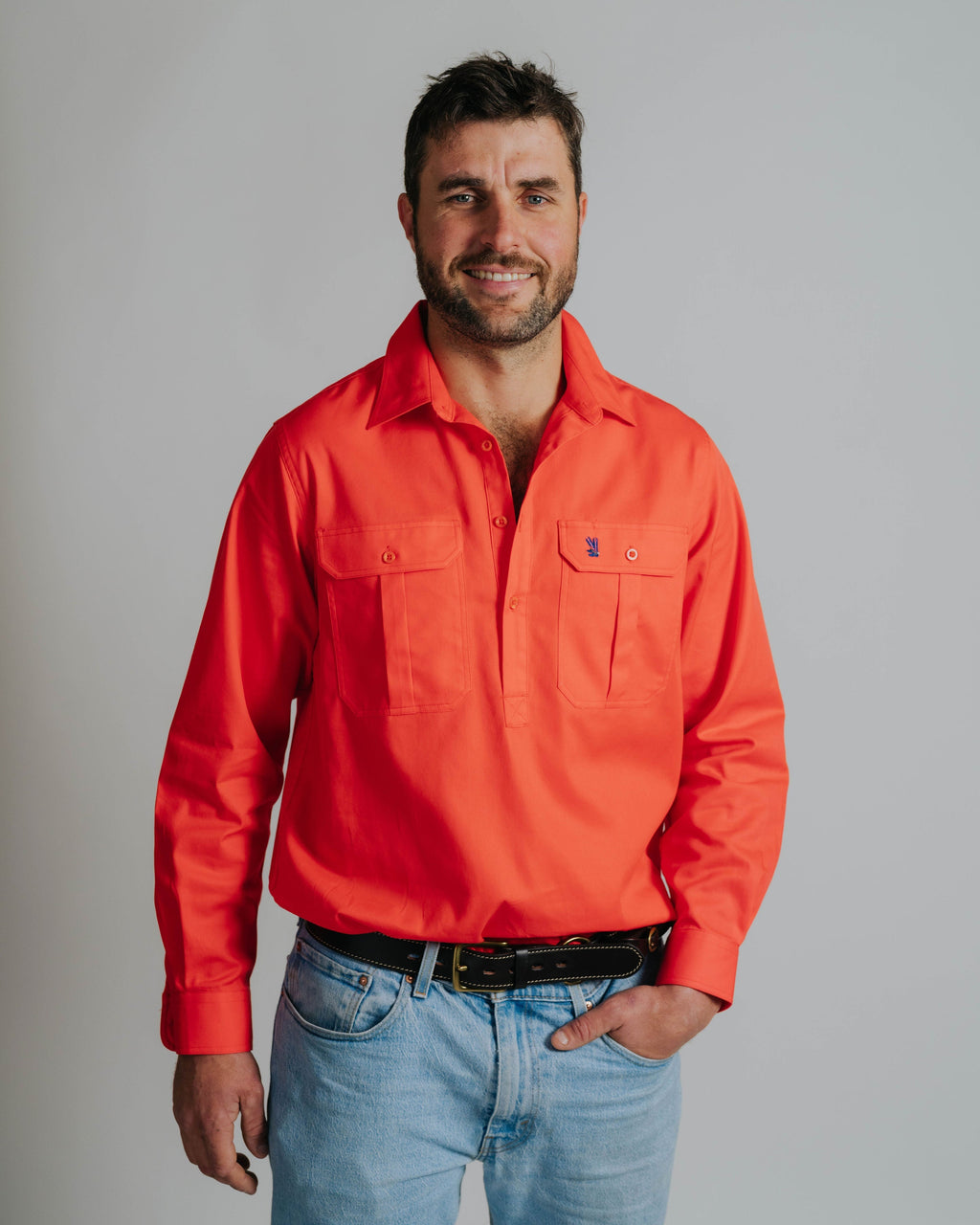 Cleland Work Shirt - Peach