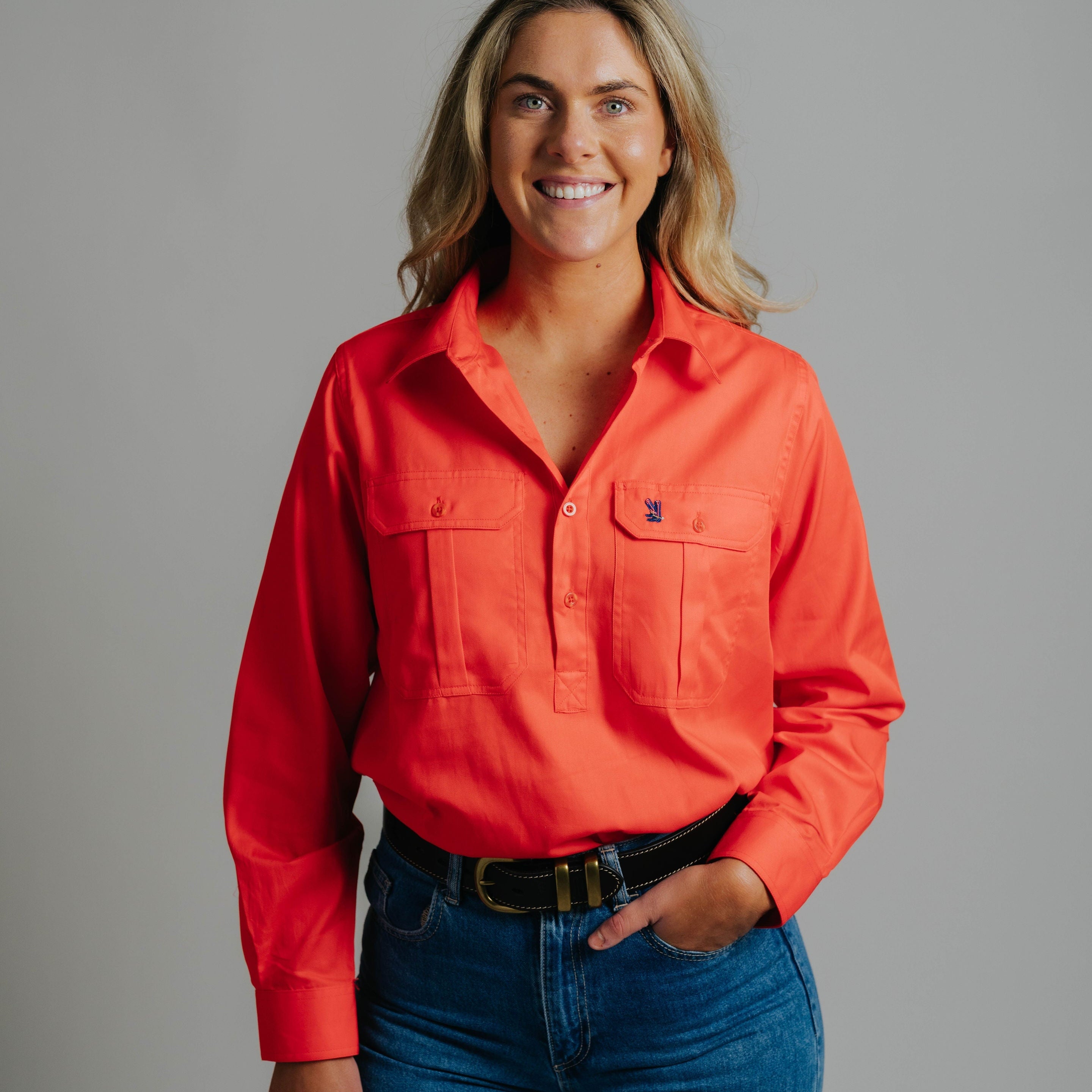 Cleland Work Shirt - Peach